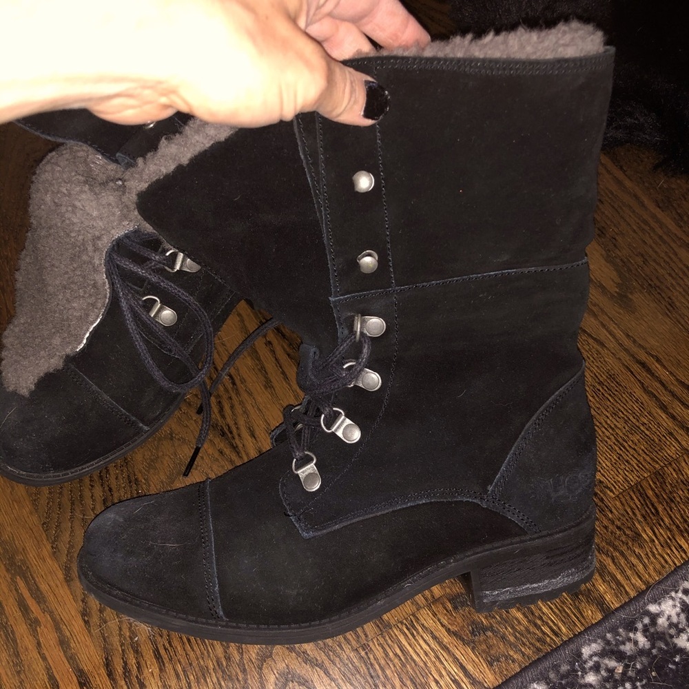 UGG Lace Up Combat Boots